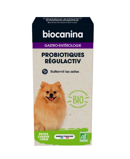 Biocanina Probiotiques Régulactiv Petits Chiens - de 10kg Bio 45g